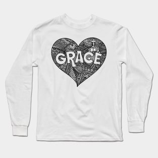 God's grace. Doodle illustration. Long Sleeve T-Shirt